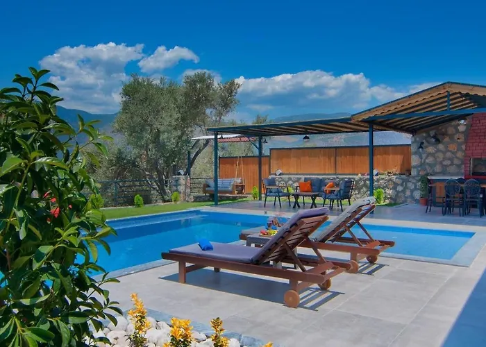 Yesilkoey 2 Bedroom Secluded With Private Pool Hot Tub 别墅